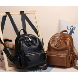 Tas wanita ransel modis keren import-brown