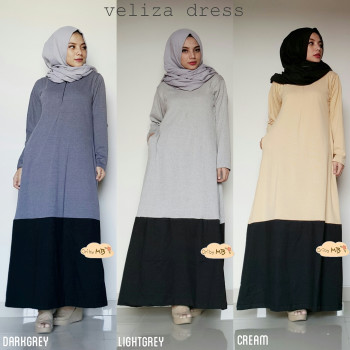 PAKAIAN WANITA VELIZA DRESS 
