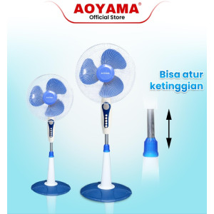 KIPAS ANGIN BERDIRI AOYAMA / KIPAS 16 INCH AOYAMA / KIPAS ANGIN STANDFAN AOYAMA / KIPAS BEDIRI / GARANSI RESMI / KIPAS GARANSI