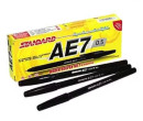 Pulpen Standard AE-7, Ballpoint Hitam Isi 12pcs