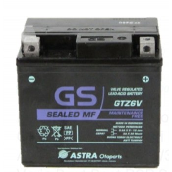 Aki GS GTZ6V GS MF / AKI HONDA VARIO , BEAT IDLING STOP , Original