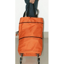 Tas Belanja Lipat Feksibel dengan Roda Trolly