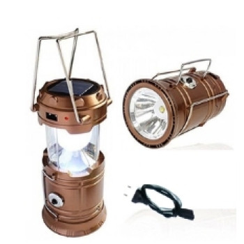Lampu Camping Panel Solar plus Senter