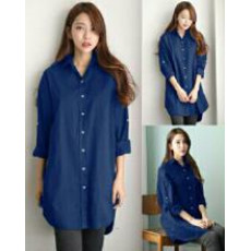 Pakaian Wanita Tunik Mosnso Tosca-biru