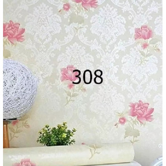 Wallpaper Sticker Dinding Motif Bunga Pink