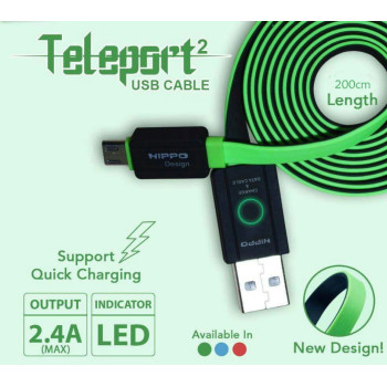 Teleport Versi 2 Micro USB Kabel Data Charger