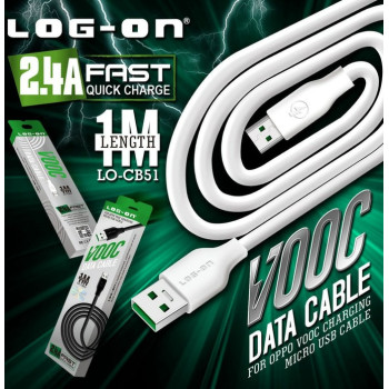 Kabel LOG ON Fast Data-Flash Charge VOOC FOR OPPO 2.4A