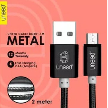 Uneed Nylon Micro USB 2M Fast Charging