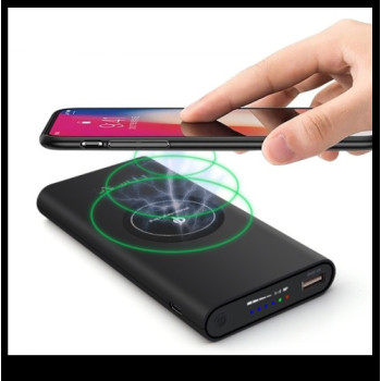Qi Wireless Charger Power Bank 10000mAh