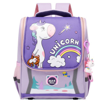 Tas sekolah anak ,darkpurple Tas Ransel Anak Sekolah Pony Unicorn Import