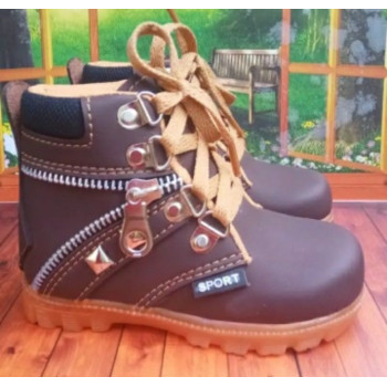 Sepatu anak laki dan perempuan - boots coklat tua