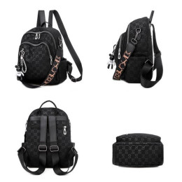 Tas wanita JT7157-black Tas Ransel GD Wanita Fashion Cantik Terbaru
