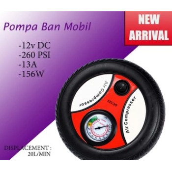 Pompa Listrik Ban Mobil Motor Portabel 12V