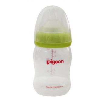 PIGEON BOTTLE PP WIDE NECK 160ML GREEN