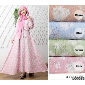 Hannah -- gamis Bahan Katun Jepang